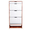 3 Layer Height 147cm Color Matching Shoe Cabinet MDF Melamine